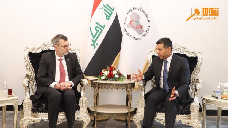 الضاري يناقش آخر المستجدات السياسية والأمنية مع وكيل الأمين العام للأمم المتحدة بمكتبه في بغداد